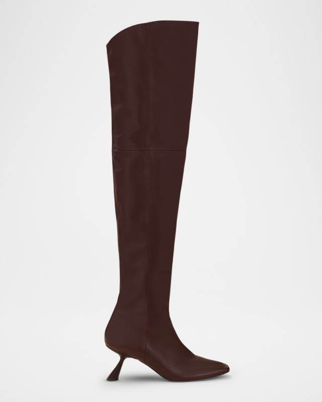Wade Leather Over-The-Knee Boots